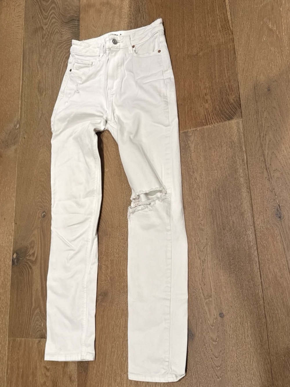 Women’s Paige White Distressed Jeans